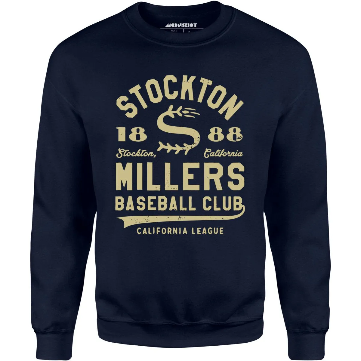 Stockton Millers - California - Vintage Defunct Baseball Teams - Unisex Sweatshirt