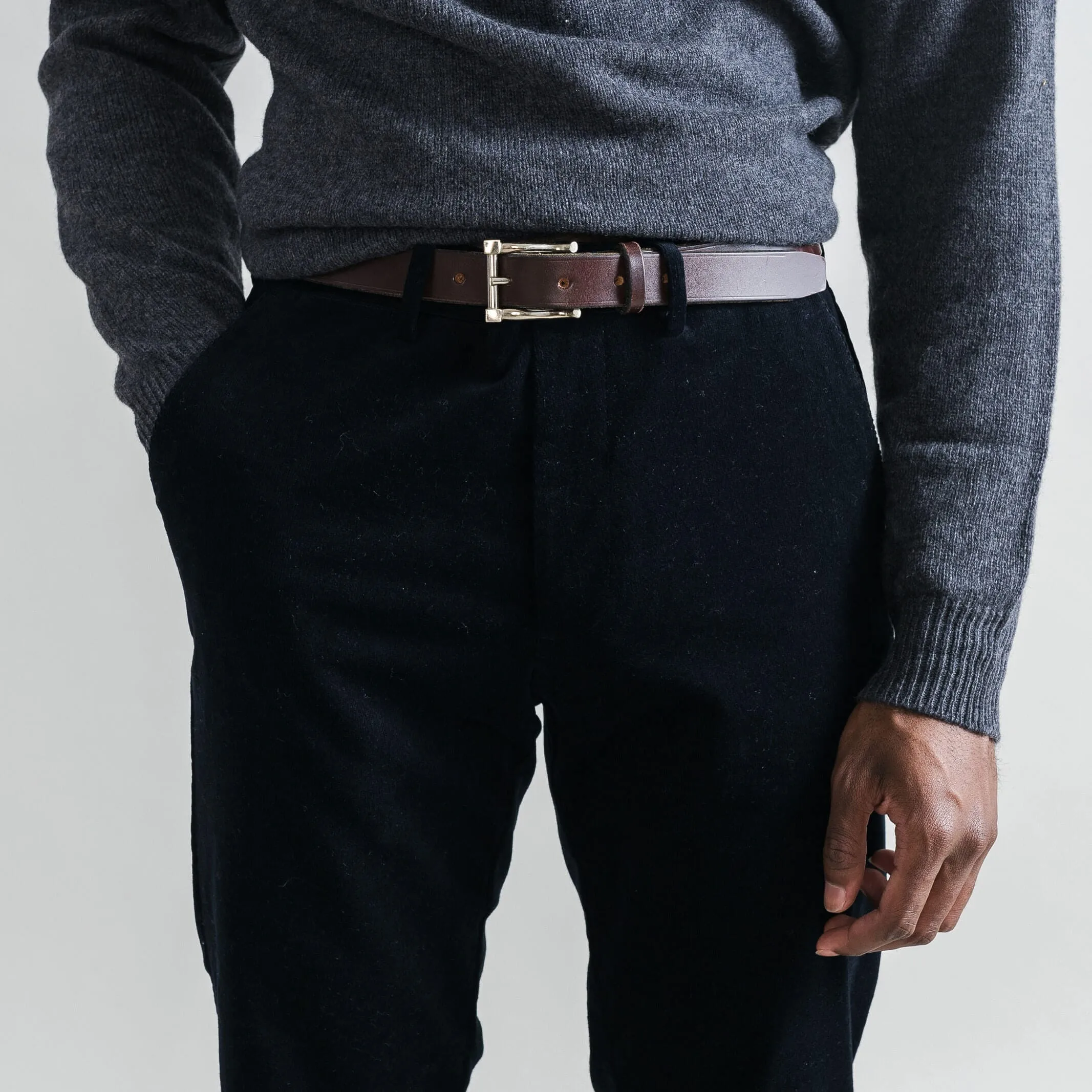 The Dark Navy Corduroy Richmond Chino Custom Pant