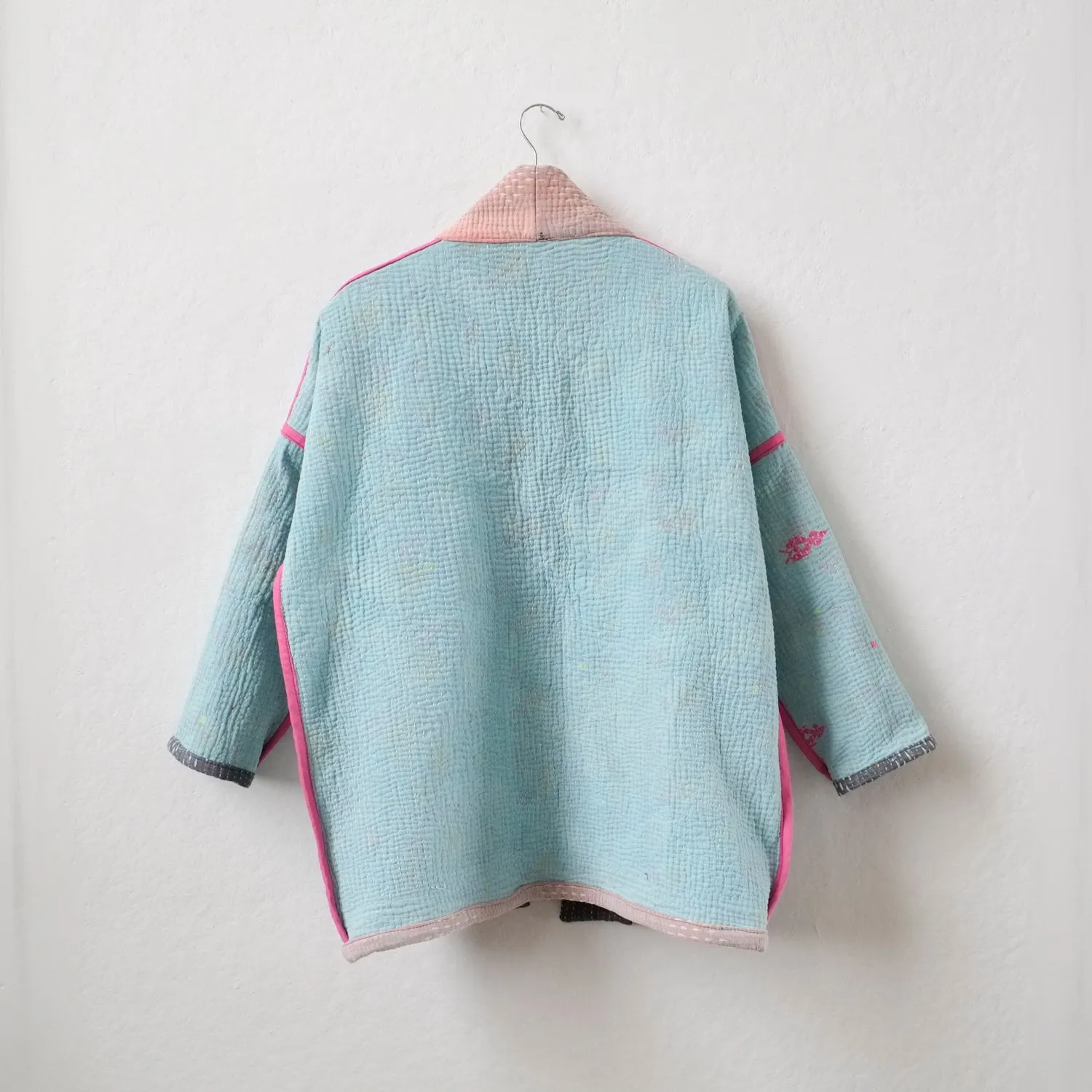 XXS Blue grey diamond embroidery Anoushka Jacket LL047